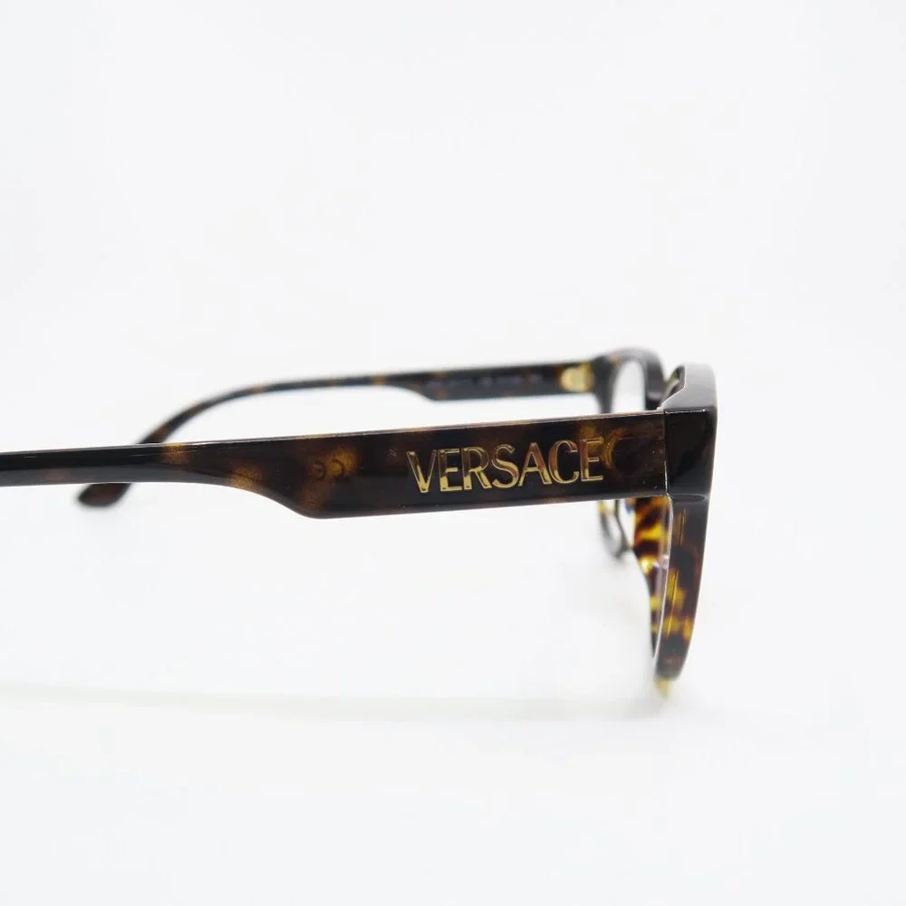 Versace VE 3317-F 108 51mm Brown Tortoise Asian Fit New Unisex Eyeglasses Frames - Picture 4 of 10